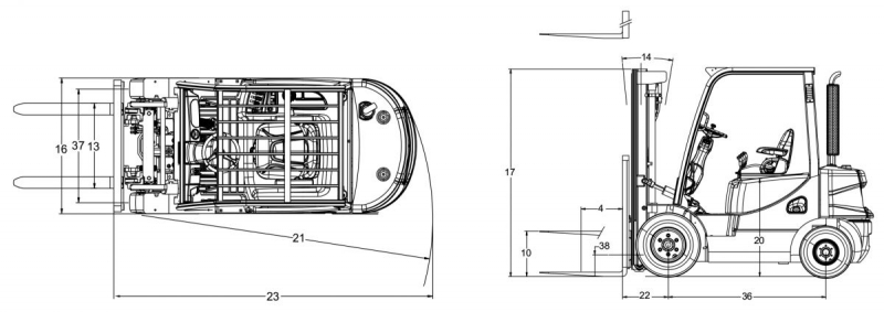 фото Дизельный погрузчик DOOSAN D15S-5 от Сервис24 в #SOTBIT_REGIONS_UF_IN_CASE#